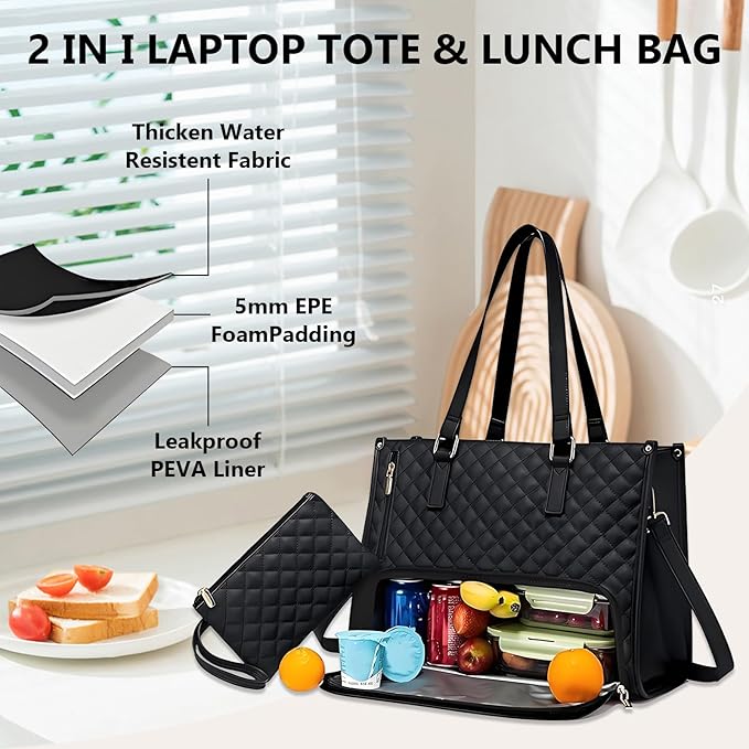 Insulated Lunch Bag - Leakproof with Compartments